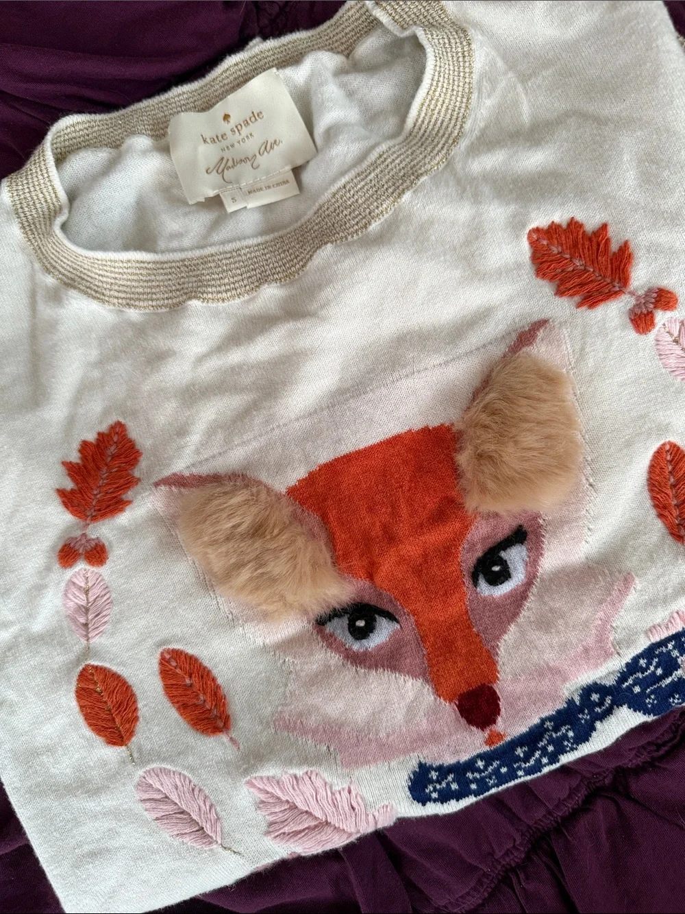 kate spade Fox sweater